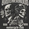 T-shirt BROTHERHOOD – Pour les Passionnés de Moto | 100 % Coton Bio