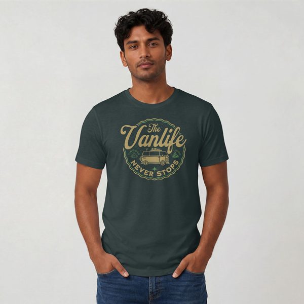 tee-shirt-homme-vanlife T-shirt VanLife – Impression Numérique | 100 % Coton Bio